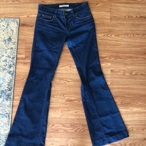 J Brand Dark denim flare jeans
